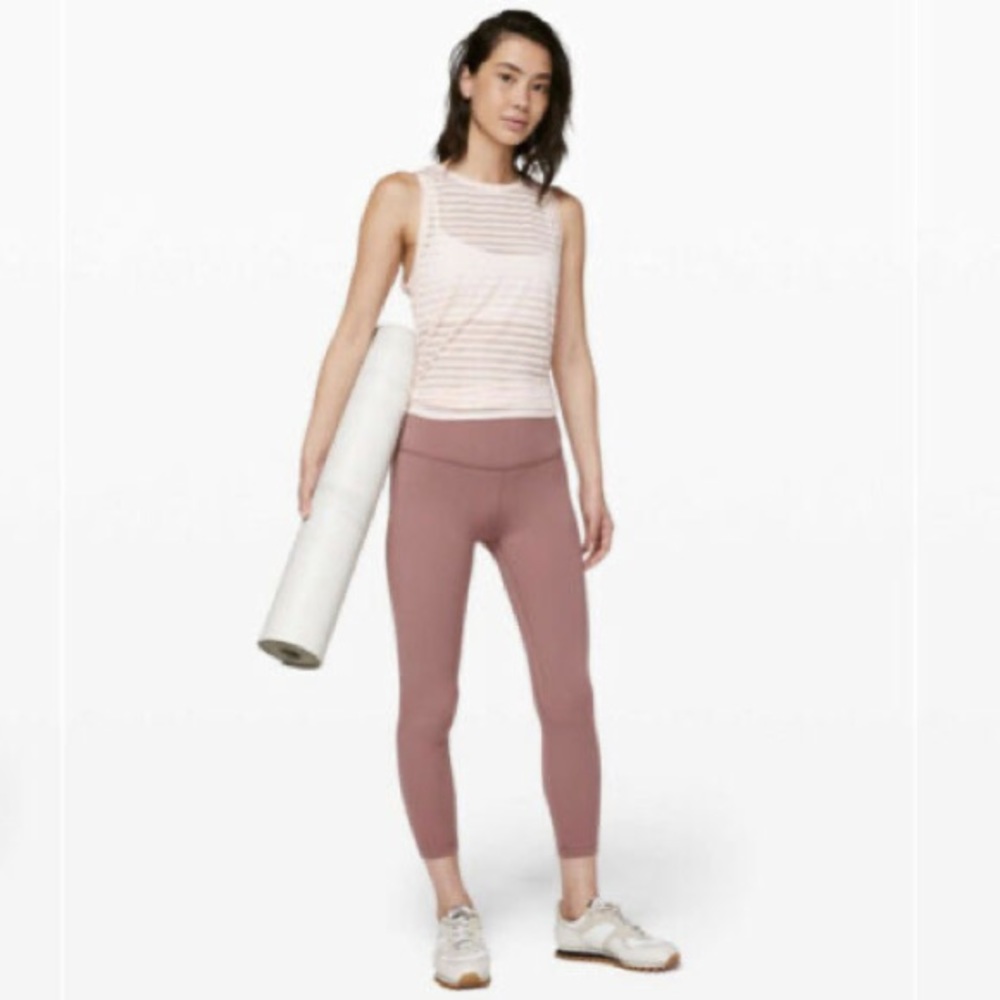 Lululemon Dusty Pink Align Crop 23”